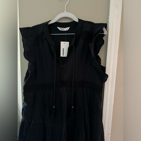 Sonoma V Neck Textured Dress - Picture 3 of 5